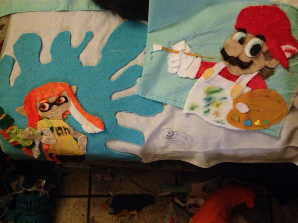 Splatoon vs Mario paint