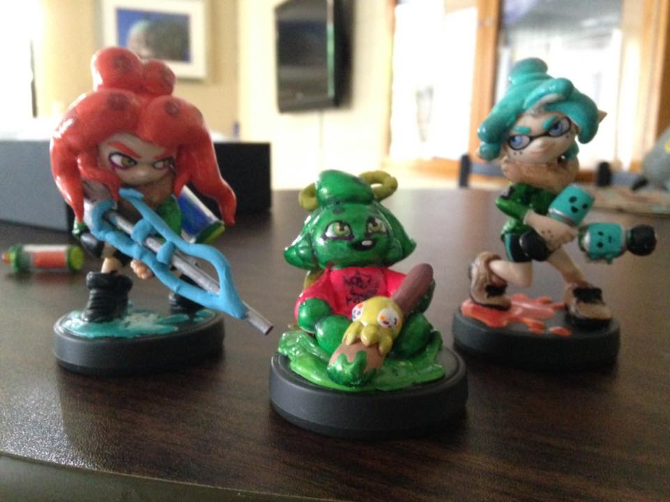 Slushie, Kel and Fern custom Amiibos