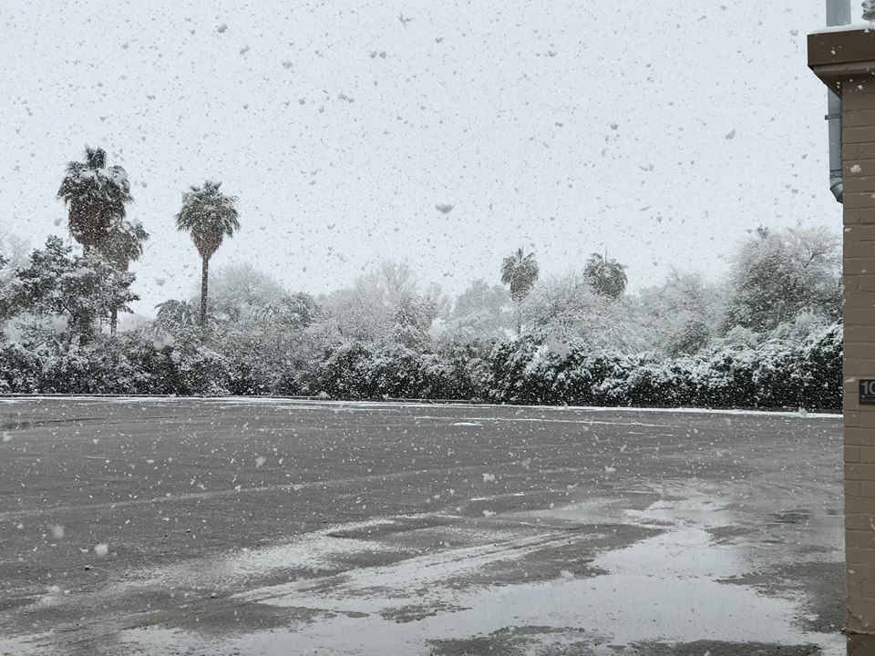 It snowed in Tucson!