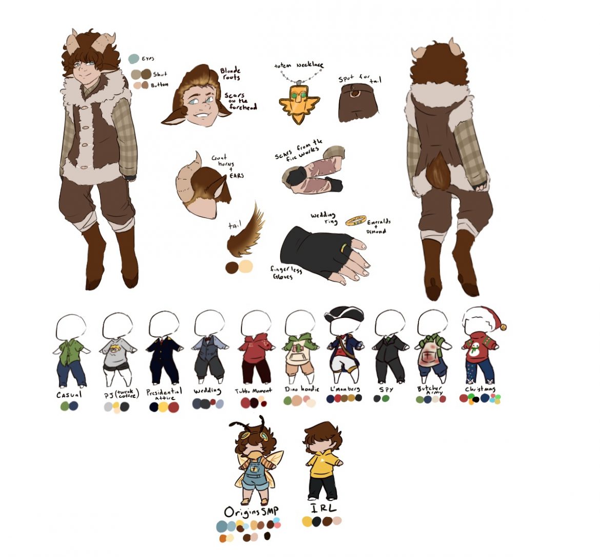 Tubbo Reference sheet